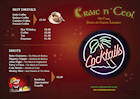 Craic´n Ceol Cocktail Menu